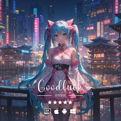 初音未来-110 虚拟歌手8K4K二次元动漫手机平板电脑高清壁纸头像