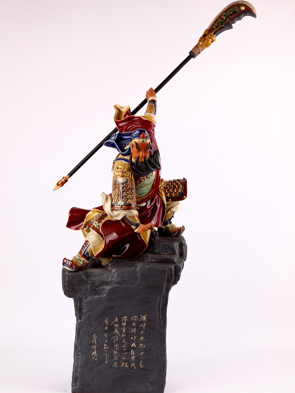 关公关帝摆件忠义仁勇武将陶瓷石湾公仔招财供奉装饰公司客厅摆设
