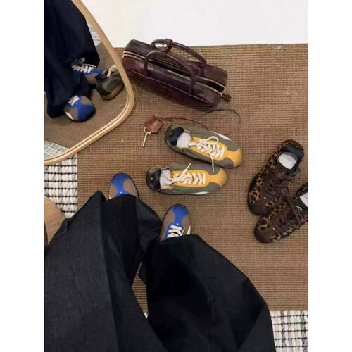 品牌复古内增高德训鞋女2026新款秋季软底百搭阿甘鞋休闲运动板鞋