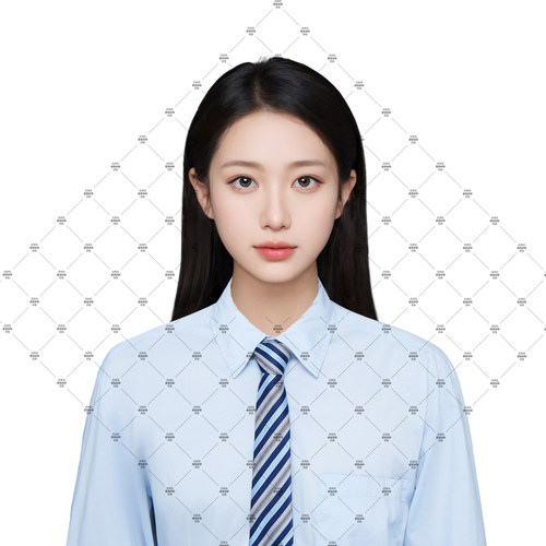 PS高清免扣服装素材证件照服装素材男士女士蓝色衬衫素材