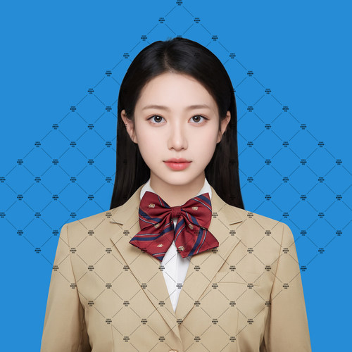 PS高清免扣服装素材证件照衣服学院风服装素材女士卡其色正装