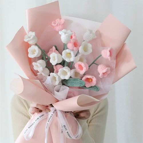 Плетеный набор материалов на день матери ручной работы, крючок для вязания для друга, букет, подсолнух, «сделай сам»