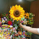 成品大向日葵花束手工编织diy制作个性 送男女朋友礼物太阳花花朵