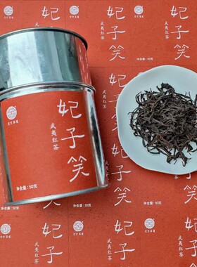 妃子笑|复古老铁罐武夷红茶春季夏季茶叶
