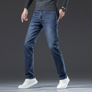 休闲直筒裤 春秋新品 男式 中腰弹力柔软修身 子男 品质男士 长裤 牛仔裤