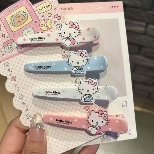 可爱星星KT猫鸭嘴夹发夹