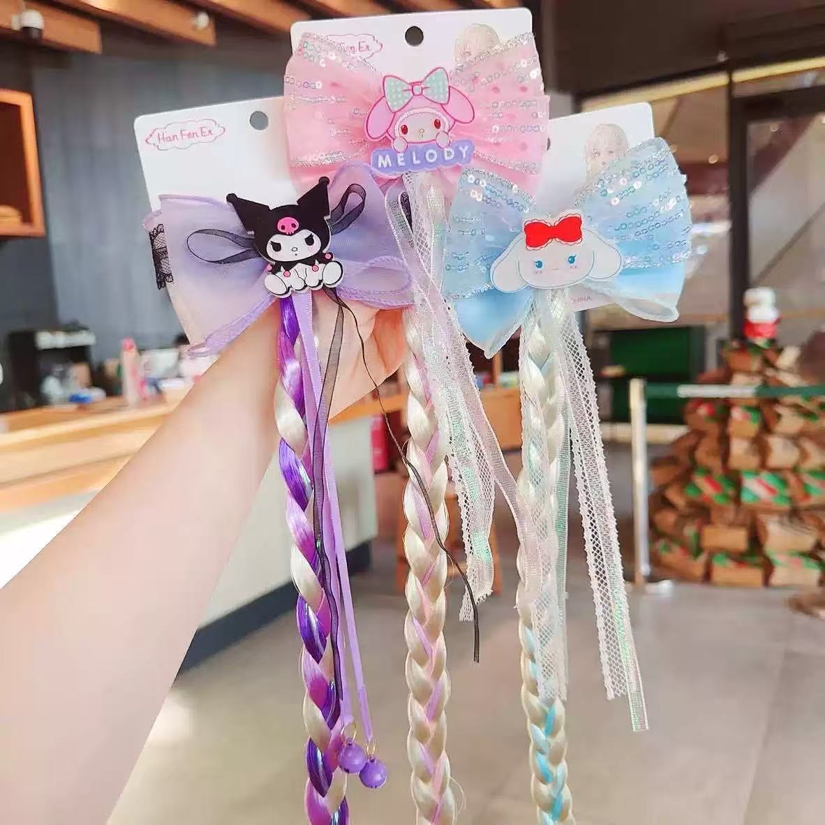 儿童卡通麻花辫子发饰
