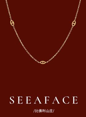 精致猪鼻子项链高级感轻奢小众