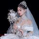 权杖手捧花结婚新娘婚礼水晶diy材料婚纱高级成品礼盒新婚手工