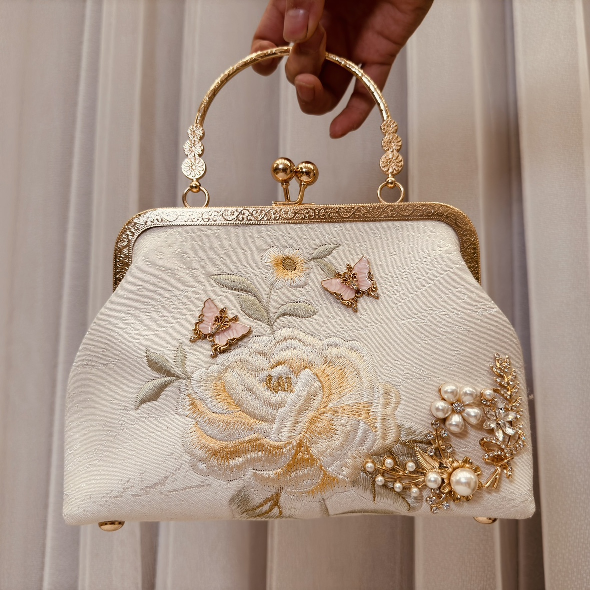 婚包新娘结婚包包新中式小众手提包婚礼女包高级国风红色旗袍订婚