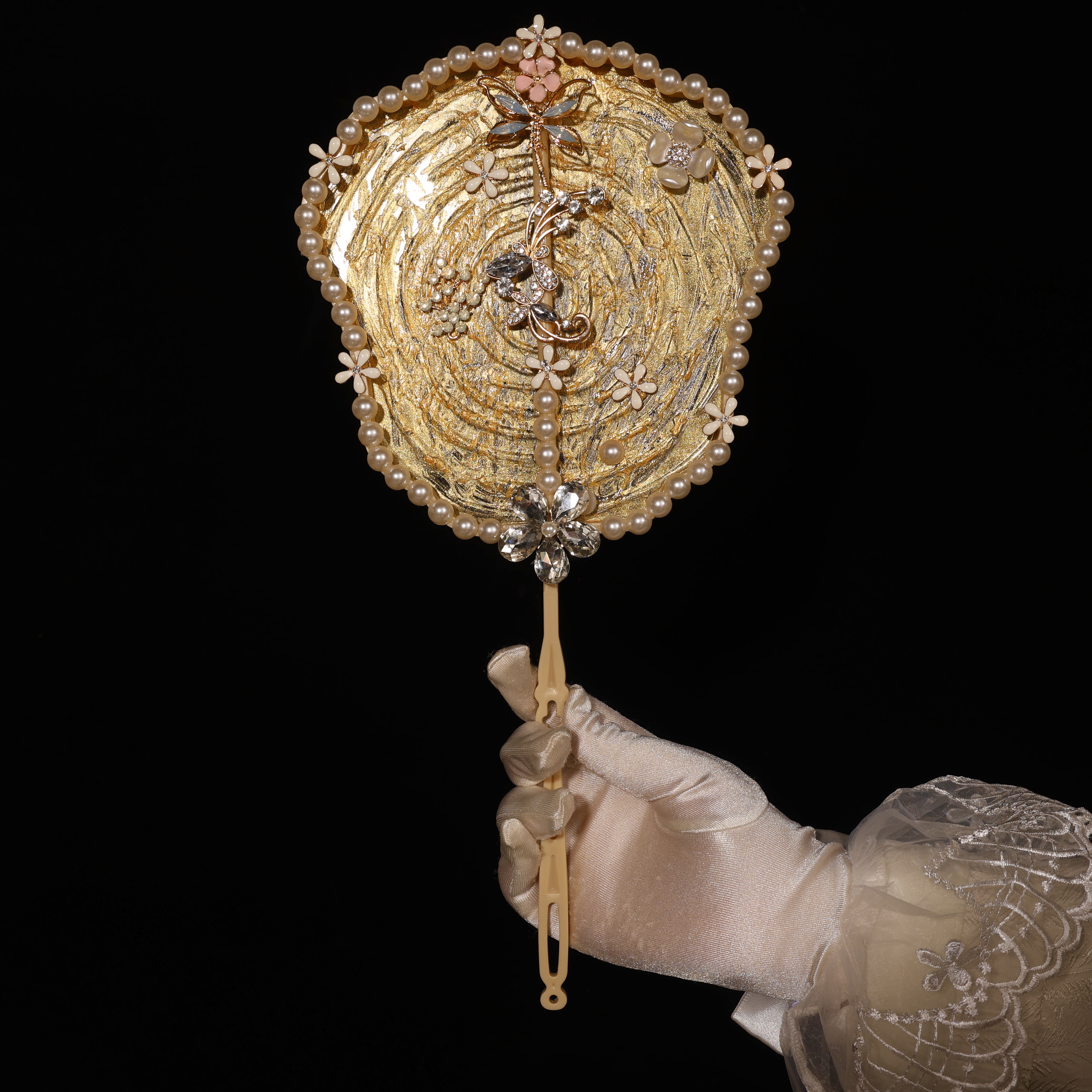 团扇新娘喜扇结婚旗袍晨袍中式喜扇水扇中国风秀禾婚扇高级礼物