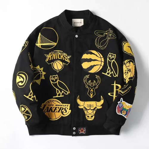 dudack科比湖人队标OVO DrakexNBA 杰夫·汉密尔顿TEAM ICONS夹克