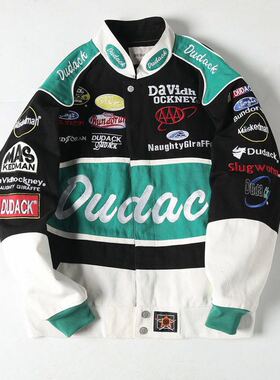 dudack新款秋冬加厚潮牌洋气外套男女童宽松儿童棒球服潮牌夹克