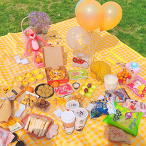Picnic mat spring outing damp proof mat outdoor outing portable picnic cloth picnic ground mat waterproof necessary net red