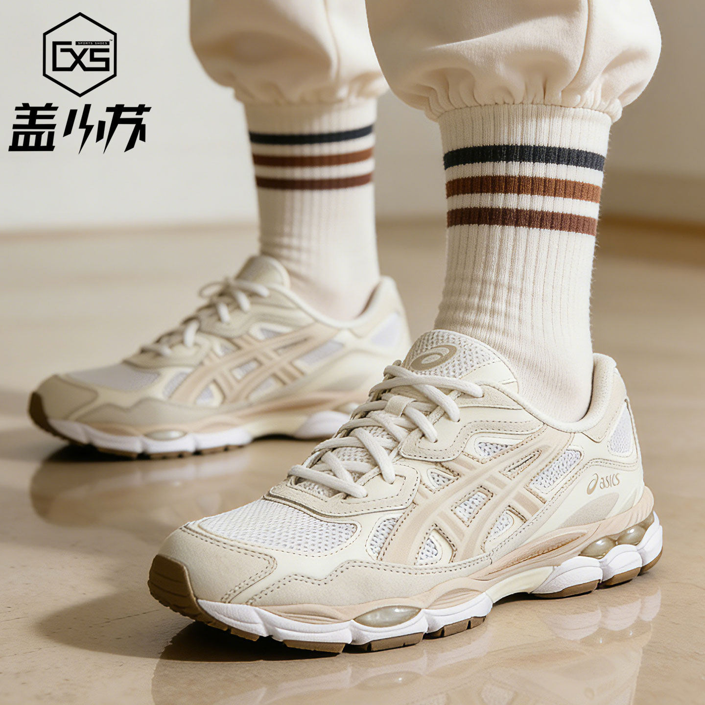 Asics亚瑟士GEL-NYC复古运动休闲鞋低帮舒适跑步鞋1203A663-101