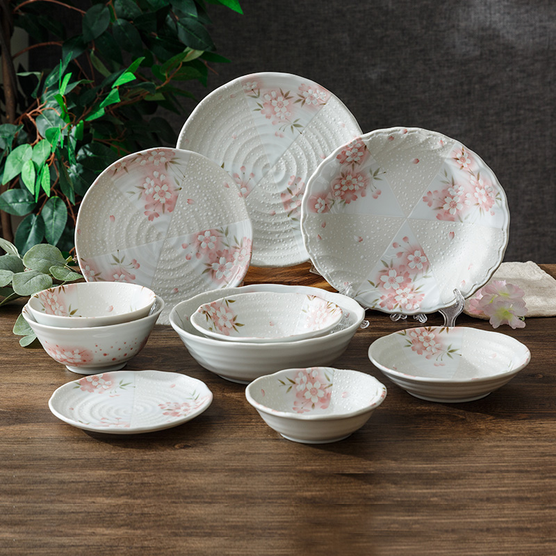 日本陶瓷平盘餐具套装