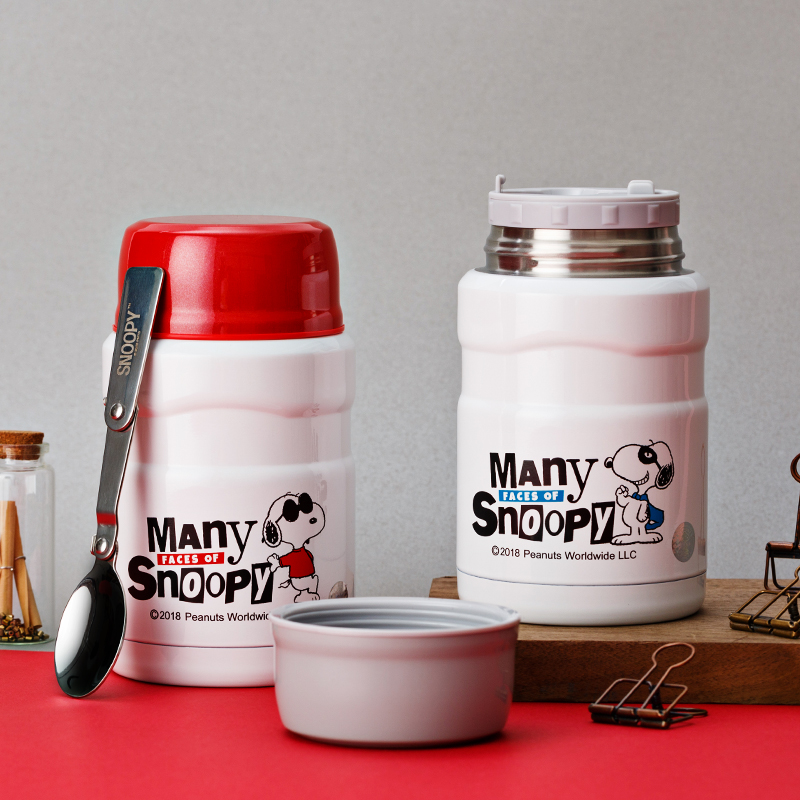 卡通史努比焖烧罐不锈钢保温便携