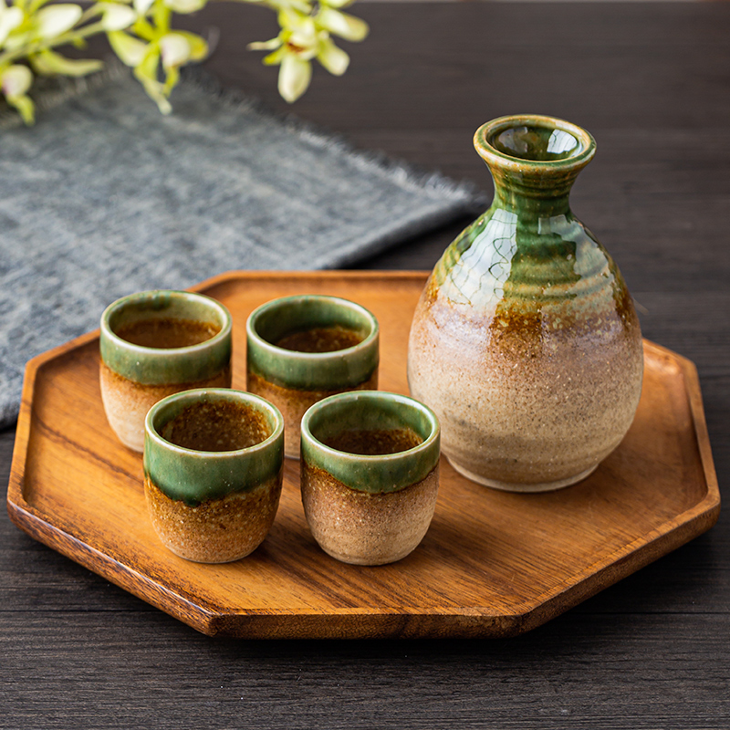 日本清酒酒具高端家用一壶四杯 日式分酒器陶瓷酒壶杯子礼盒套装
