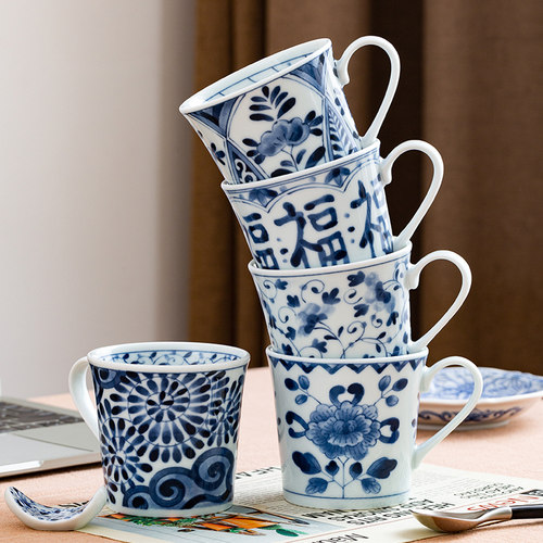 蓝凛堂日本进口马克杯新款