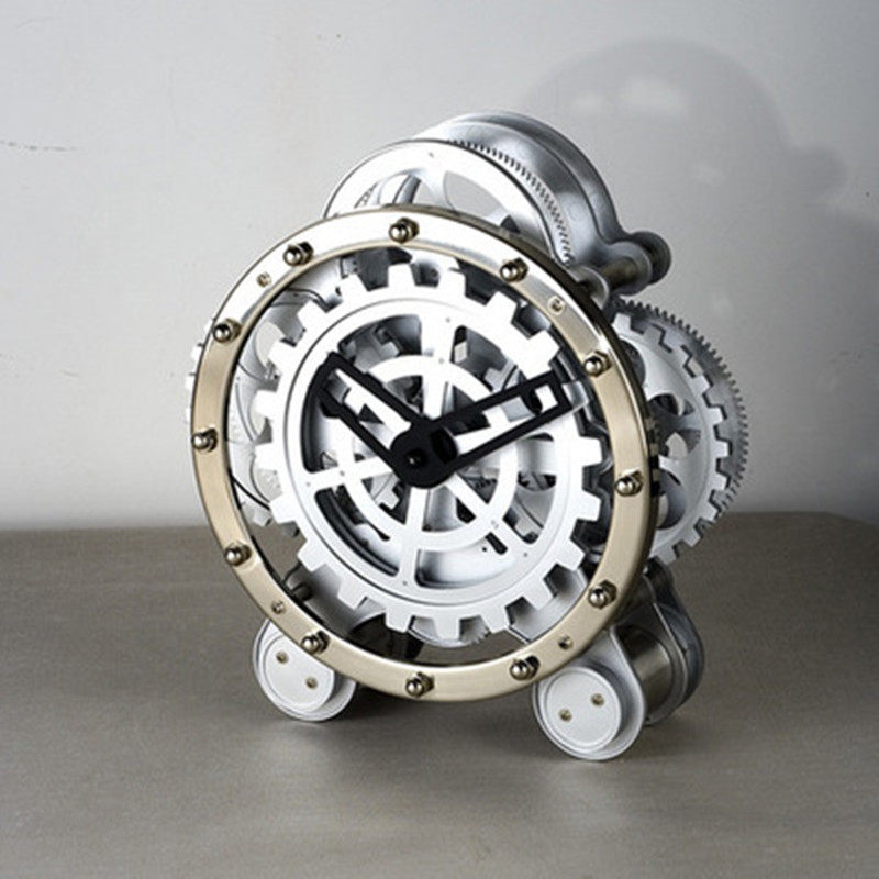 GENUINE MIAOKE BRAND CREATIVE CLOCK TABLE GEAR CLOCK QUARTZ CLOCK COLOR GEAR CLOCK MECHANICAL CLOCK SILENT CLOCK
