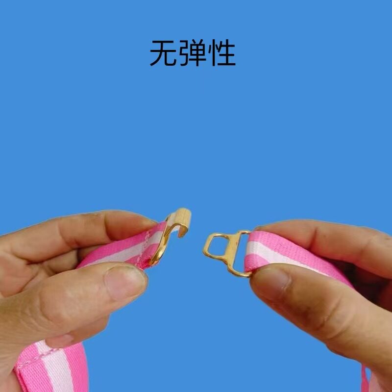 老年人无弹性可调节加厚帆布腰带军训怀旧挂钩扣不勒腰松紧皮带