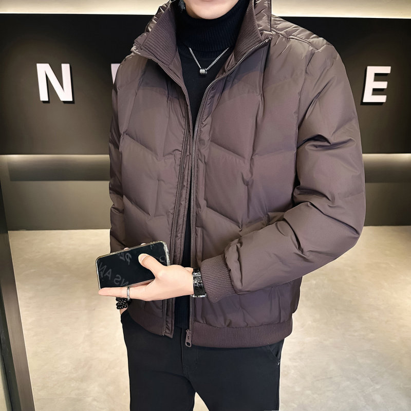 2026新款高档男士羽绒服冬季加厚白鸭绒保暖休闲立领青年短款外套