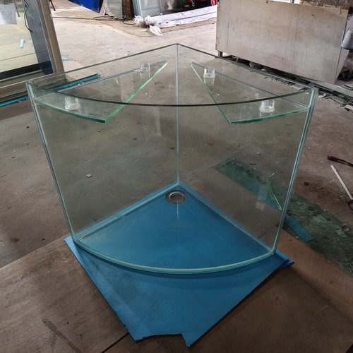 厂家直销定做弧形扇形热弯玻璃水族鱼缸海鲜池玻璃缸