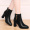 Black (non plush) 0224/0330 (brand women's shoes, temperament, cowhide boots)