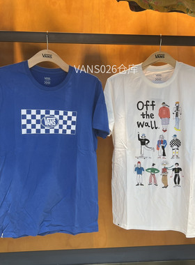 VANS范斯 男女休闲运动个性图案短袖T恤 VN0A4MNLWHT VN0A3J5E10Z