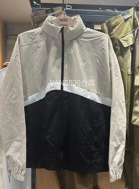 VANS范斯 男子运动休闲带帽立领拼接薄夹克外套 VN0A5H8X2N1