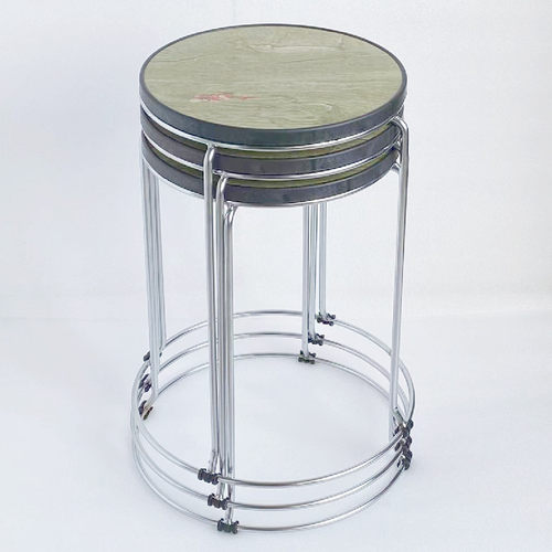 圆凳家用饭店圆凳子可叠放板凳加高凳简约现代加厚铁凳子商用餐饮 - 封面