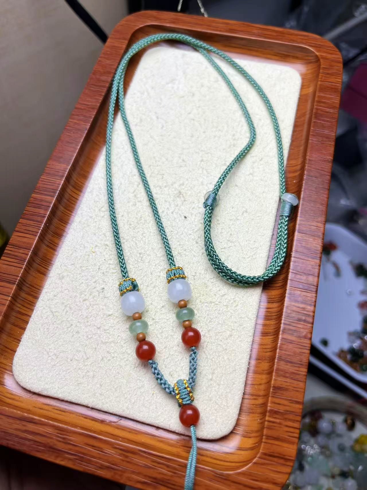 手工编织吊坠挂绳项链绳黄金平安扣和田玉翡翠玉坠绳子高货绳男女,饰品/流行首饰/时尚饰品新,绳,淘宝优惠券,粉丝福利购,淘宝优惠卷