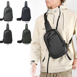 胸包男士通勤上下班随身小背包多功能运动旅游健身单肩斜挎手机包
