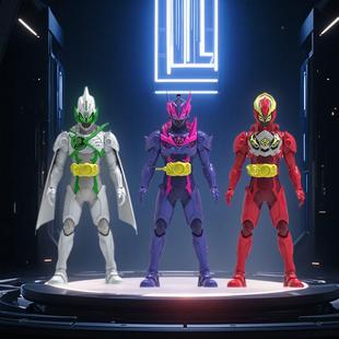 奥迪双钻铠甲勇士英雄人偶炼曜觉醒声光武器召唤器腰带宝剑儿童玩