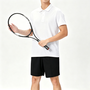 简约西装短裤男款韩版直筒西服中裤男夏季休闲五分西裤男Polo套装