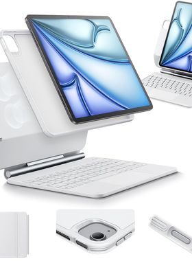 亿色适用苹果iPad蓝牙触控键盘保护套 妙悬系列 一体妙控款 pro11/12.9/13寸air13/2025/24键盘保护套二合一