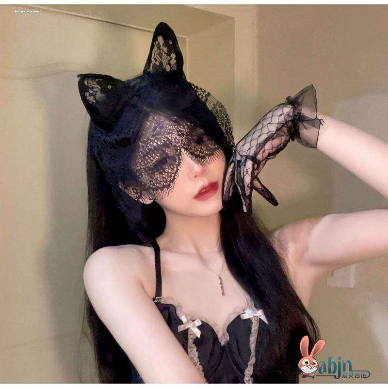 兔女郎头饰猫咪耳朵发箍趣情蕾丝头套cos道具lolita狐狸发夹发饰