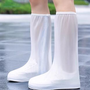 雨鞋套防水防滑鞋套雨天骑行百搭男女款儿童中高筒加厚耐磨防雨鞋