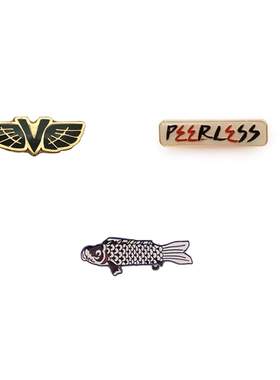 志明原创日潮VISVIM 19AW PEERLESS  20SS PIN鲤鱼徽章限定胸针