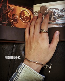 FROG骷髅骨头925纯银复古手链配饰 GREAT 志明日潮余文乐NBHD THE