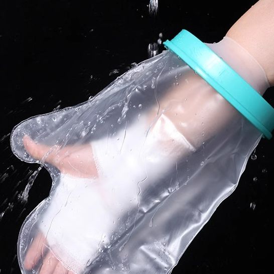 石膏防水脚套腿手臂骨折受伤术后洗澡保护套picc置管沐浴防水神器