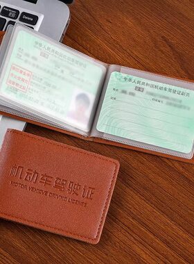驾驶证皮套2024新款机动车行驶证套二合一卡包证件收纳包随身男款