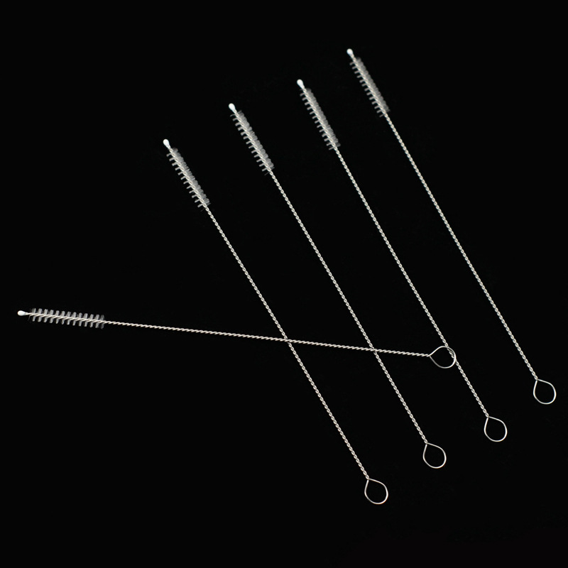 吸管刷婴幼儿奶瓶尼龙刷儿童水杯壶嘴小毛杯刷长不锈钢海绵奶嘴刷