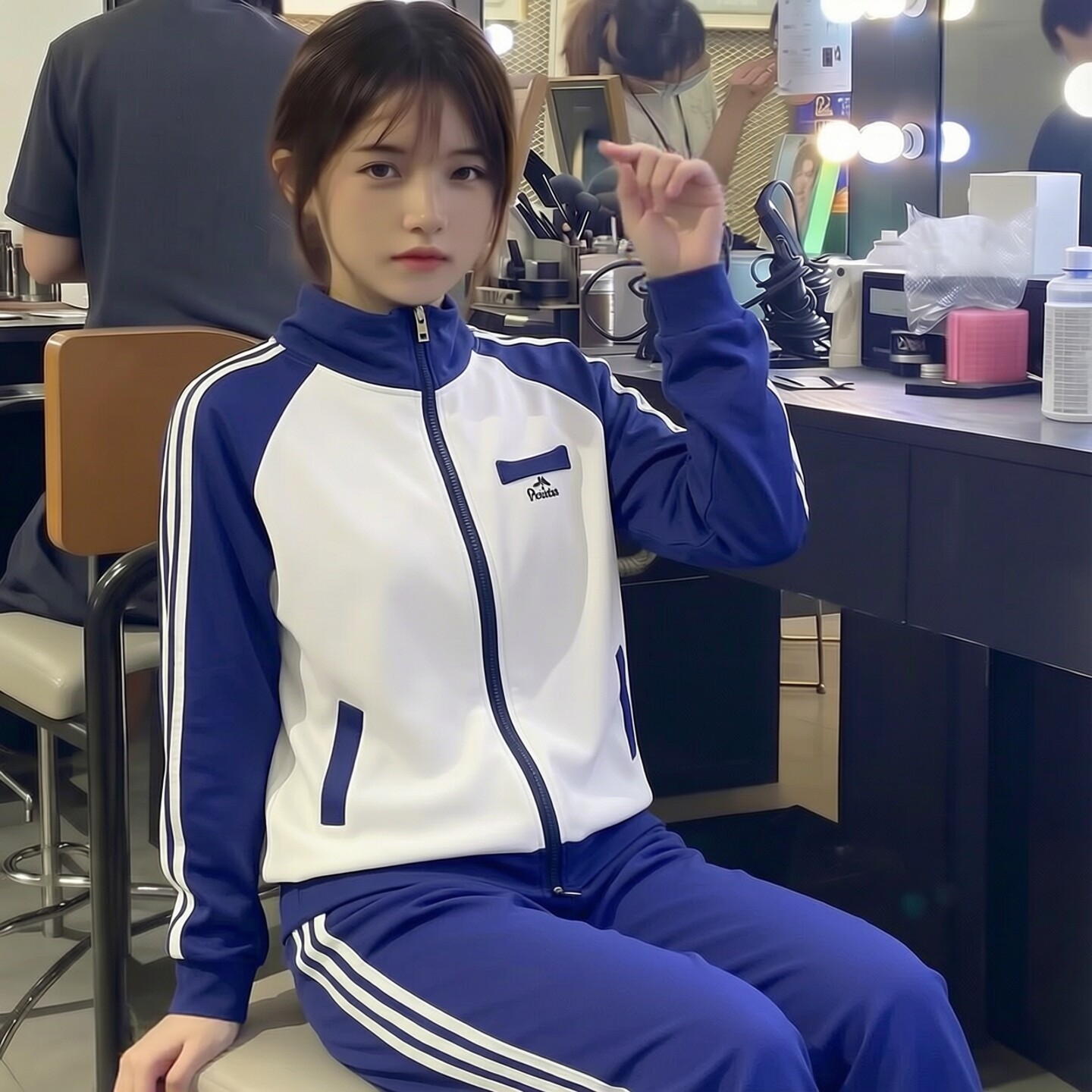 匆匆那年同款校服套装怀旧致青春网红服装蓝白高中学生班服运动服