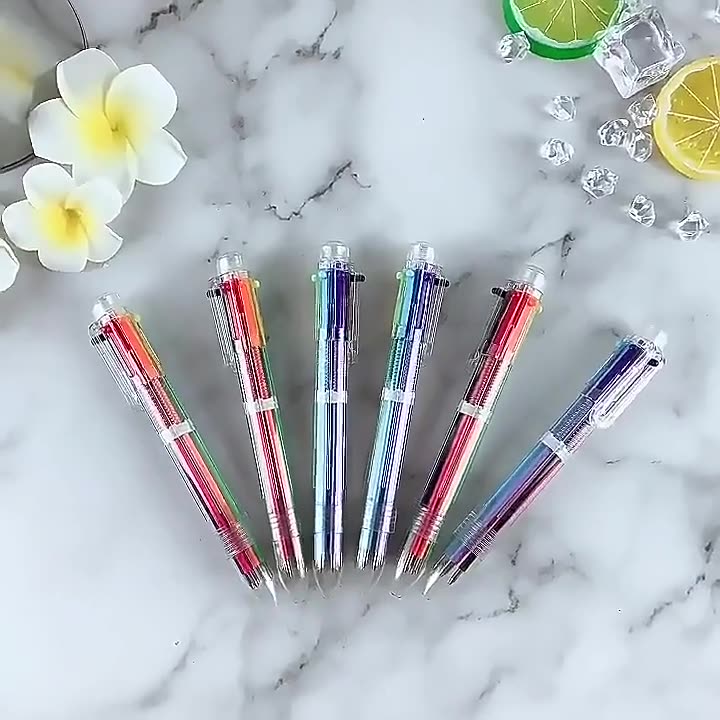 卡通多色合一圆珠笔多功能按动笔