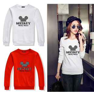 韩版2019秋冬新款长袖卫衣女无帽不加绒加厚学生宽松中长款外套