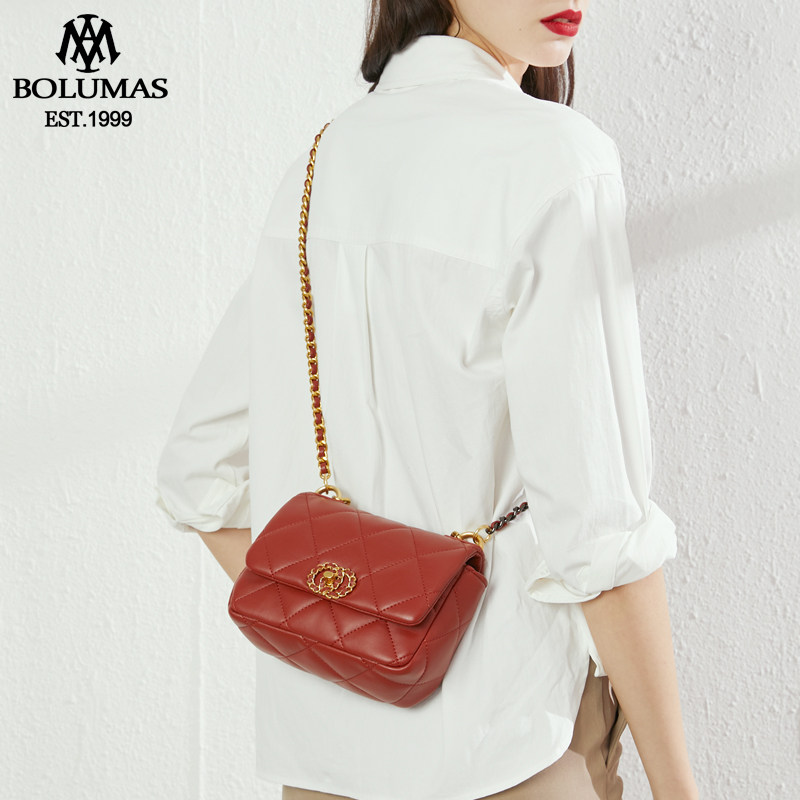 小香风菱格链条包包女2020春夏季新款质感百搭小方单肩手提斜挎包