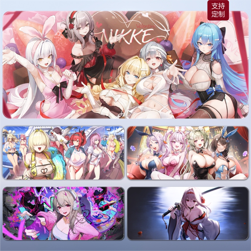 NIKKE胜利女神鼠标垫妮姬超大桌垫R18美女二次元游戏键盘垫