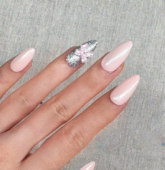 爆款 ins粉甜美极光蝴蝶结韩系潮流穿戴甲美甲闪爆闪高级