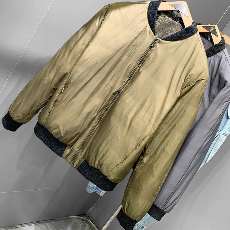 北欧男装国内撤柜  冬季保暖棒球领 90白鸭绒短款羽绒服夹克 3811